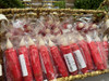 4in Red Grungy LED Timer Taper Candle