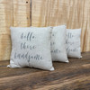 10"x10" hello there handsome Pillow-Linen FINAL SALE