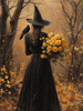HMK1292 GOLDEN ROSE WITCH BOX FRAME