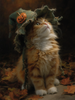 HMK1293L ORANGE FALL CAT