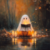 HMK1312 PUMPKIN MAGIC STORY BOX FRAME