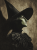 HMK1319B WICKED OZ WITCH PORTRAIT 4X6 BLOCK