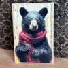 HMK1380B FALL BLACK BEAR 4X6 BLOCK