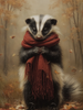 HMK1381B FALL SKUNK 4X6 BLOCK