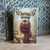 HMK1382B FALL DEER 4X6 BLOCK