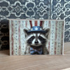 HMK1581B AMERICAN RACCOON 4X6 BLOCK