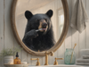 HMK1596B BEARLY BRUSHING TEETH 4X6 BLOCK
