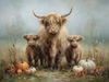 HMK1625 HIGHLAND PUMPKIN FAMILY BOX FRAME