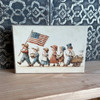HMK1669B VINTAGE PATRIOTIC PARADE 4X6 BLOCK