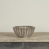 7.25" TAUPE SCALLOPED BOWL