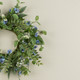 16" BLUE & WHITE WILDFLOWER CANDLE RING