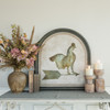 26" FRAMED METAL ROOSTER