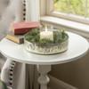 10" ROUND METALLIC GLASS TRAY