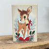 HMK1725B HOLIDAY REINDEER GIRL BLOCK