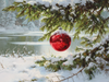 HMK1616B THE LONE RED ORNAMENT BLOCK