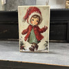 HMK1607B WINTER VINTAGE GIRL WALKING BLOCK