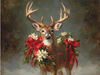 HMK1422B RED REINDEER BLOCK