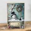 HMK1398B SNOWMAN AND CAT TUB BLOCK