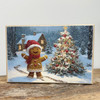 HMK1345B GINGERBREAD MAN WITH TREE BLOCK