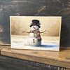 HMK1344B RUSTIC PRIM SNOWMAN BLOCK