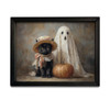 HMK1760 FALL GHOST KITTEN PAINTING BOX FRAME