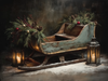 HMK1763 MOODY ANTIQUE SLEIGH BOX FRAME