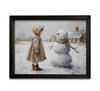HMK1770 HER FIRST SNOWMAN BOX FRAME