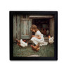 HMK1779 HER CHICKENS BOX FRAME