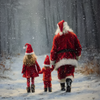 HMK1318 SANTA AND HIS ELVES BOX FRAME