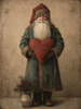 HMK1743L FOLK ART ST NICK