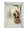 HMK1674L RUSTIC CABIN SANTA