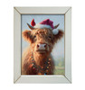 HMK1626L CHRISTMAS DECORATED HIGHLAND COW