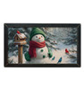 HMK1791L SNOWMAN WITH BIRDHOUSE