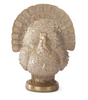 7.25in GOLD RESIN TURKEY