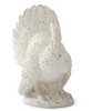 10in WHITEWASHED RESIN TURKEY