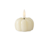 2.5in CREAM WAX LED FLICKER FLAME CANDLE W/TIMER