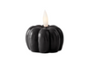 2.5in BLACK WAX LED FLICKER FLAME CANDLE W/TIMER