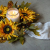 16IN AUTUMN SUNFLOWER FIELDS CANDLE RING