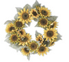 24IN GOLDEN YELLOW SUNFLOWER WREATH