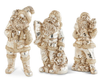 ASST 10 IN ANTIQUE SILVER SANTAS (EACH)