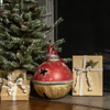 16.75 IN GOLD, GREEN, RED SLEIGH BELL