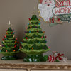 17.5 IN CERAMIC CHRISTMAS TREE W/COLORED LIGHTS