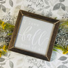 LUX303 I Love Fall, Brown Stain Frame