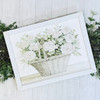 Rose Basket White Frame