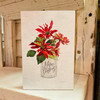 LET155A Poinsettia Christmas Block Picture