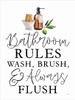 LUX837 Bathroom Rules Picture