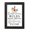 LUX837 Bathroom Rules CLEARANCE