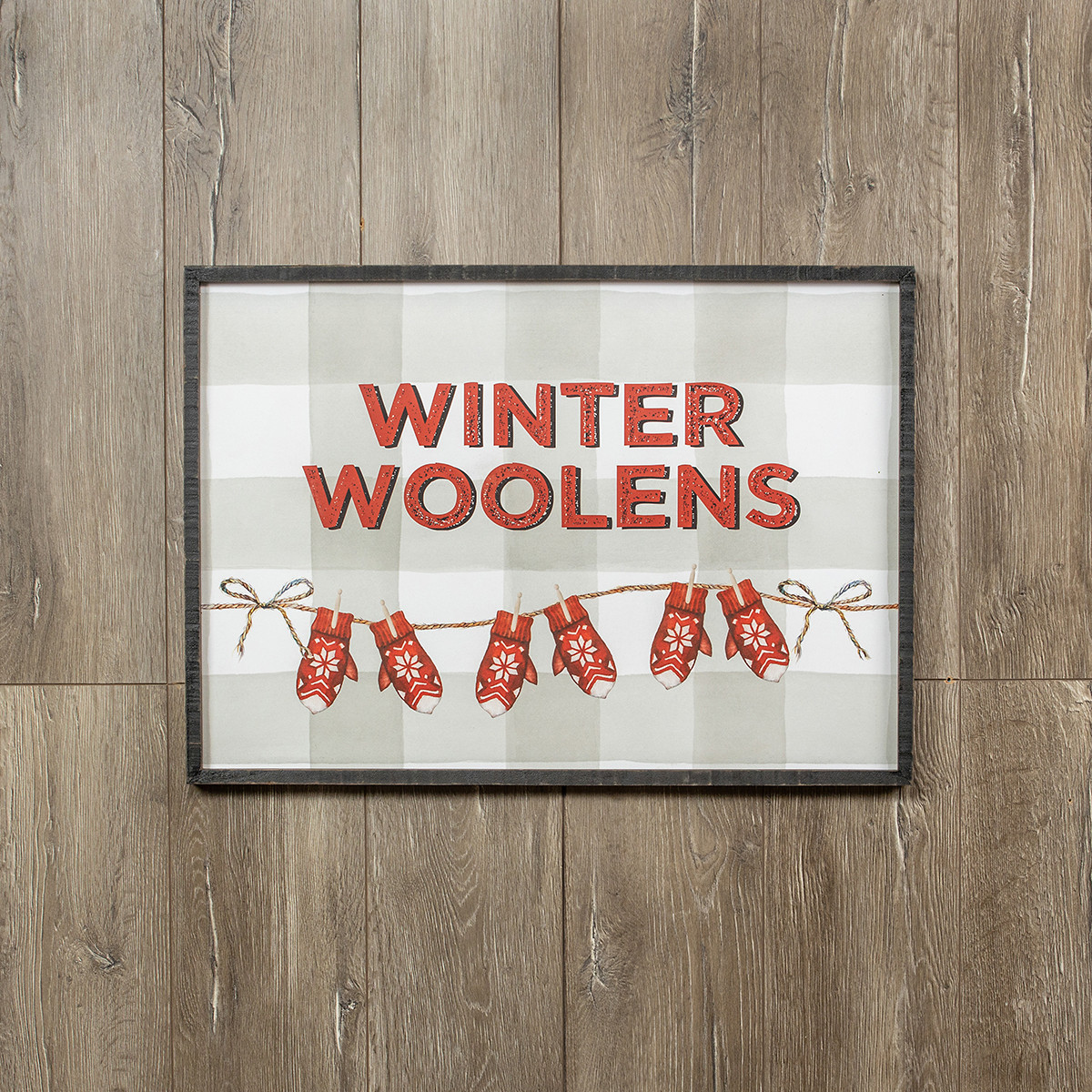 WINTER WOOLENS SIGN - JanMichaels Art and Home