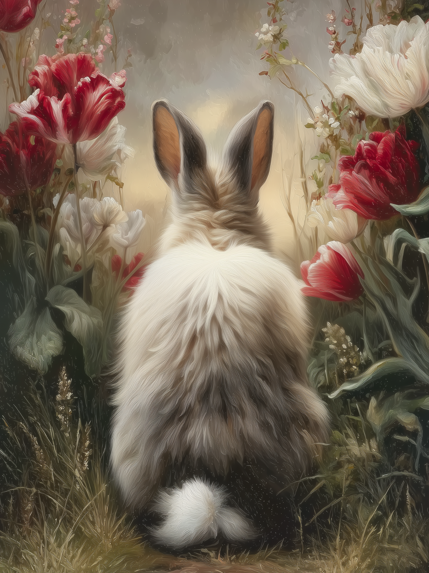 HMK1460B Spring Bunny Butt Block - JanMichaels Art and Home