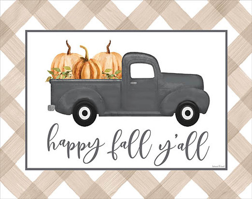 LET721A Fall Truck with Pumpkins Picture